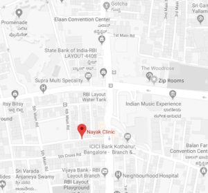 Nayak Clinic Map - JP Nagar 7th Phase